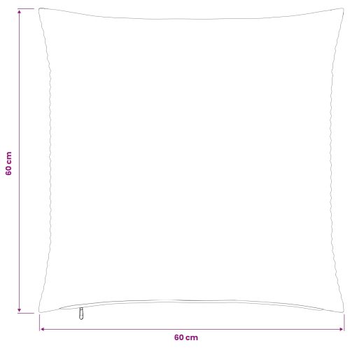 Калъфка за възглавница 2 pcs HEERLEN Жълто 60 x 60 cm кордурой