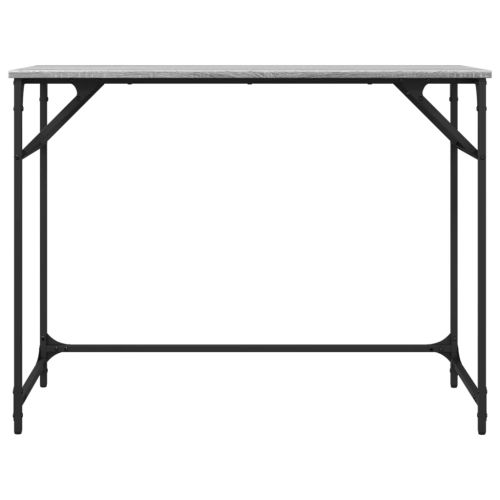 Бюро сив сонома 100x45x76см инженерно дърво и боядисана стомана