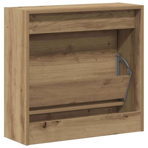 Шкаф за обувки 60 x 21 x 57 cm Инженерна дървесина Дъб