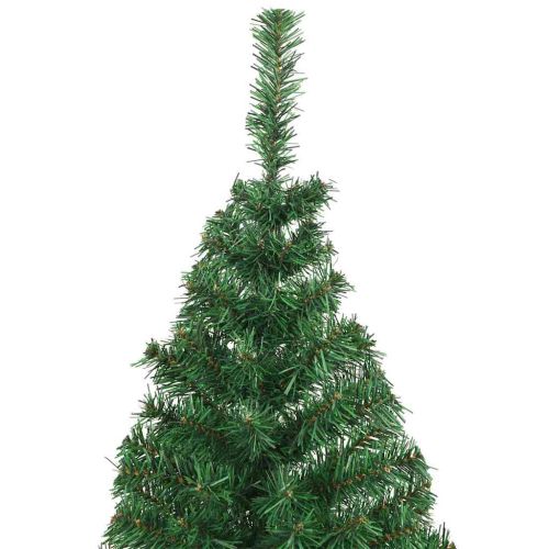 С изкуствено коледно дърво с 300 LED светодиода Зелен 180 cm