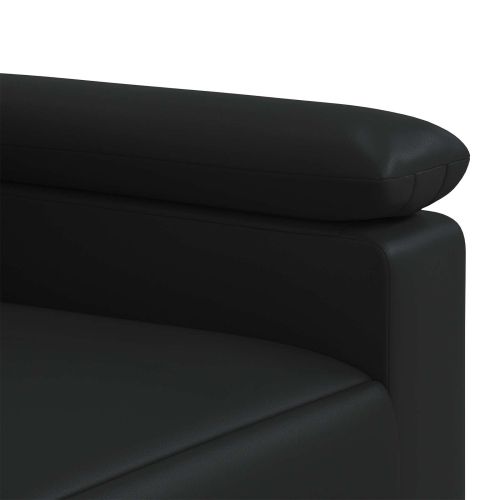 Комплект дивани 2 pcs Черно Изкуствена