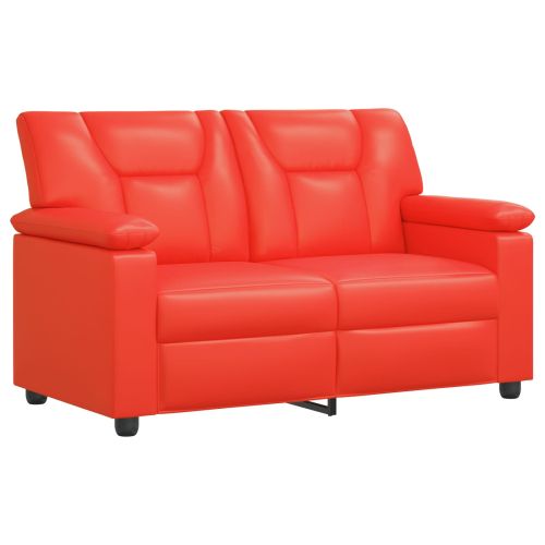 Комплект дивани 2 pcs Червено Изкуствена