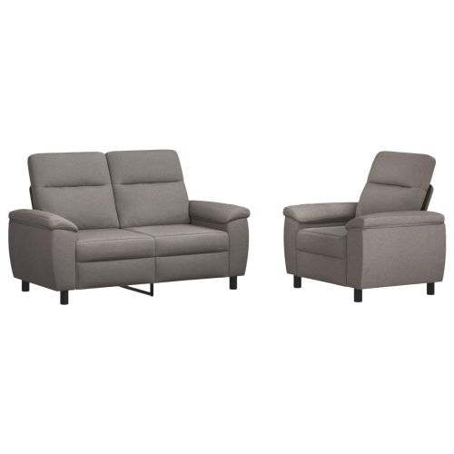 Комплект дивани 2 pcs Таупе Текстил