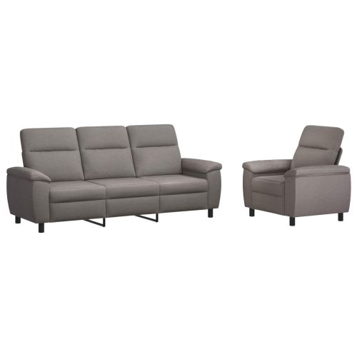 Комплект дивани 2 pcs Таупе Текстил