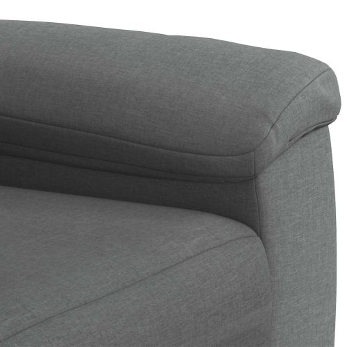 Комплект дивани 3 pcs Тъмносиво Текстил