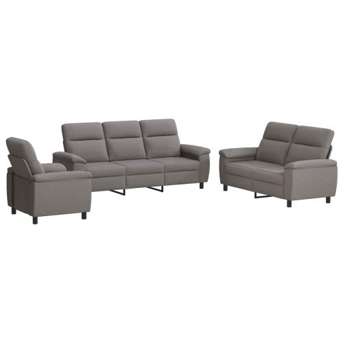 Комплект дивани 3 pcs Таупе Текстил