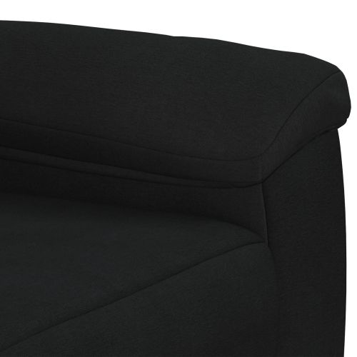 Комплект дивани 2 pcs Черно Текстил