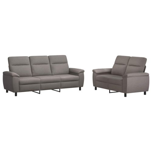 Комплект дивани 2 pcs Таупе Текстил