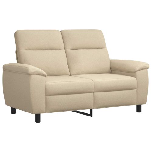 Комплект дивани 2 pcs Кремаво Текстил