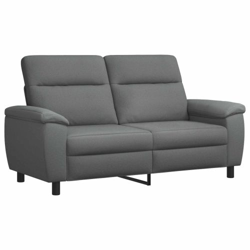 Комплект дивани 2 pcs Тъмносиво Текстил