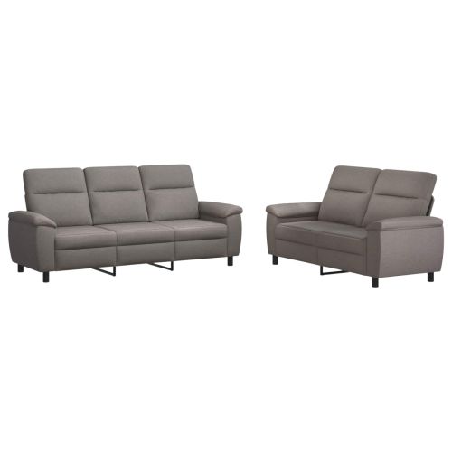 Комплект дивани 2 pcs Таупе Текстил