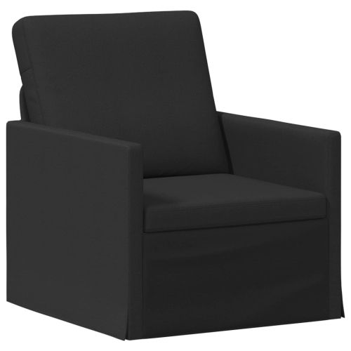 Комплект дивани 2 pcs Черно Текстил