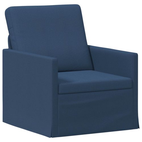 Комплект дивани 2 pcs Синьо Текстил
