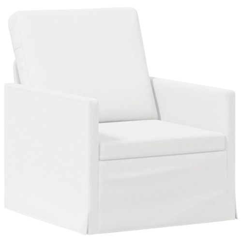 Комплект дивани 2 pcs Бяло Текстил