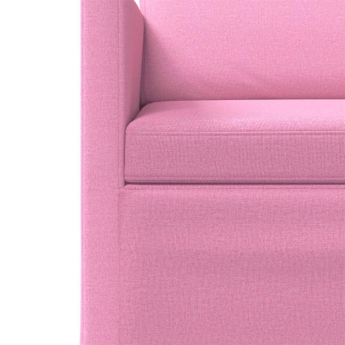 Комплект дивани 2 pcs Розово Текстил