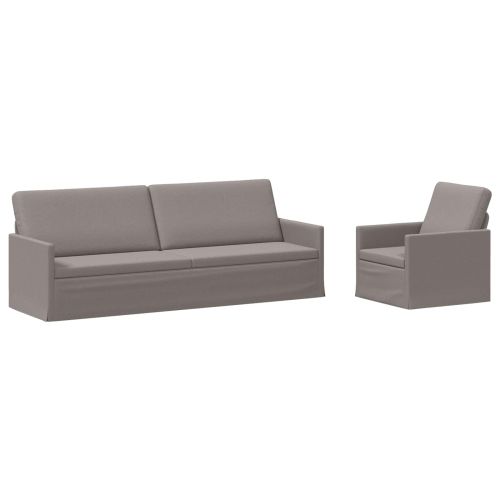 Комплект дивани 2 pcs Таупе Текстил