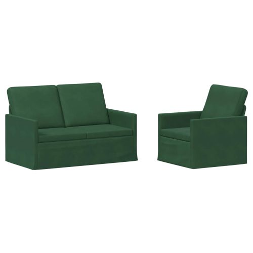 Комплект дивани 2 pcs Джунглово зелено Кордюрова тъкан