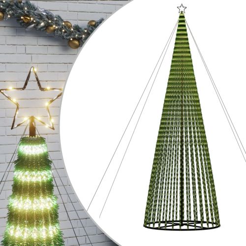 LED коледна елха 1544 LED топло бяло 500 см