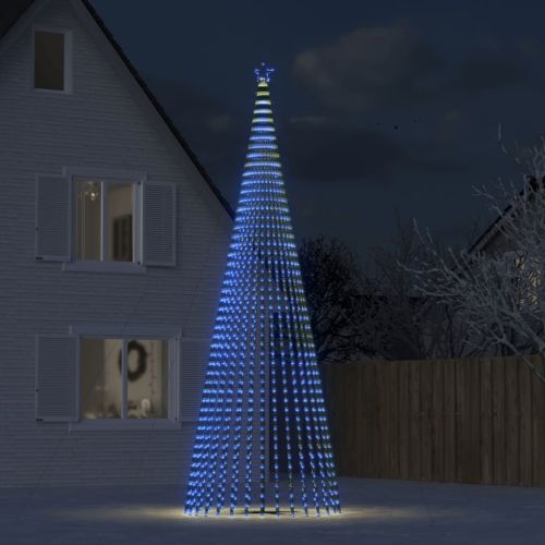 LED коледна елха 1544 LED синя 500 см