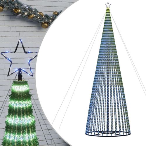 LED коледна елха 1544 LED синя 500 см