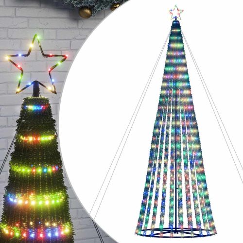LED коледна елха 1028 светодиода Цветни 403 см