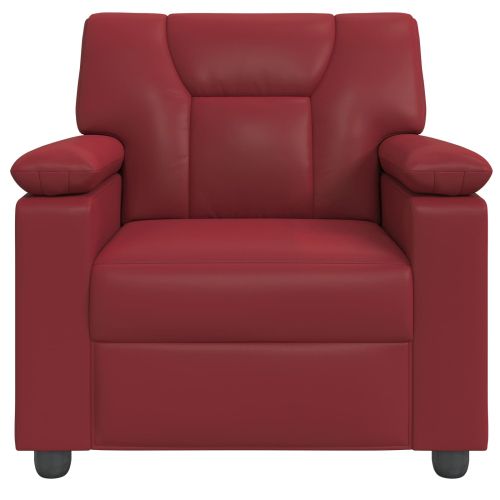 Диван Виненочервен 91 x 85 x 93 см Изкуствена