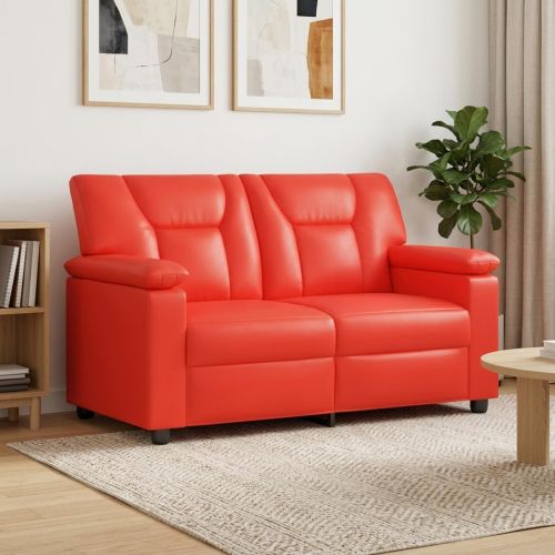 Диван Червено 151 x 85 x 93 см Изкуствена
