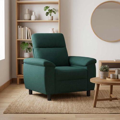 Диван Тъмнозелено 95 x 90 x 95 см Текстил