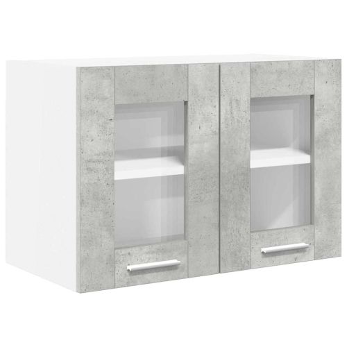 Висящ шкаф Циментено сиво 60 x 31 x 40 см Инженерна дървесина