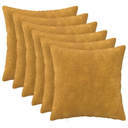 Калъфка за възглавница 6 pcs HEERLEN Жълто 30 x 30 cm