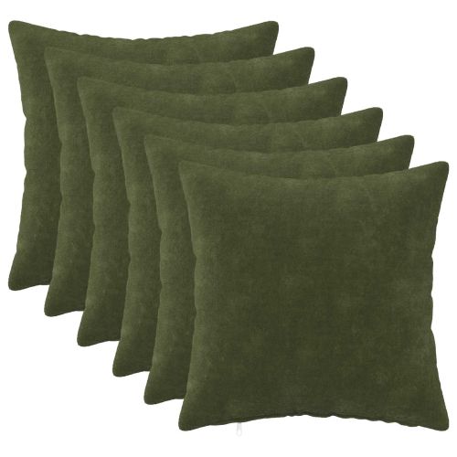 Калъфка за възглавница 6 pcs HEERLEN Зелено 30 x 30 cm