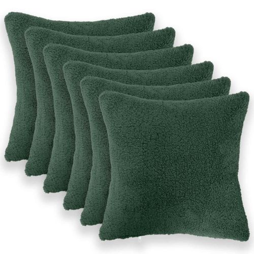 Калъфка за възглавница 6 pcs HEERLEN Тъмнозелено 30 x 30 cm