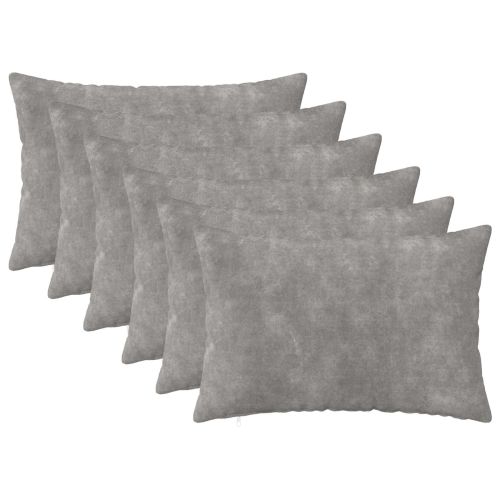 Калъфка за възглавница 6 pcs HEERLEN Светлосиво 50 x 80 cm