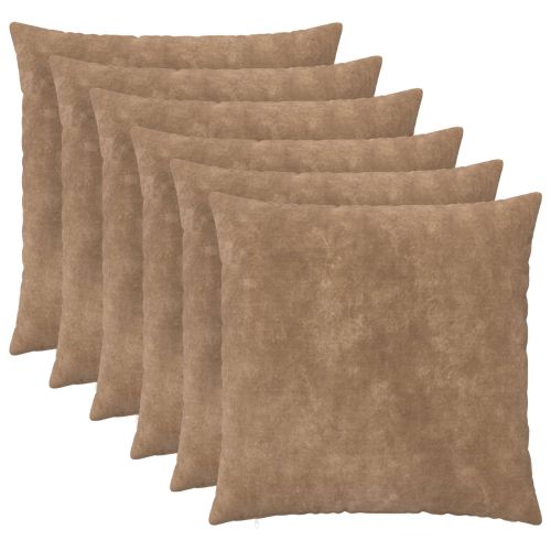 Калъфка за възглавница 6 pcs HEERLEN Таупе 60 x 60 cm