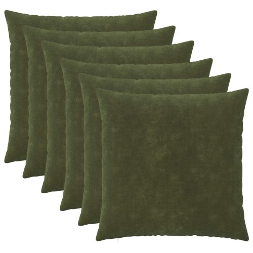 Калъфка за възглавница 6 pcs HEERLEN Зелено 60 x 60 cm