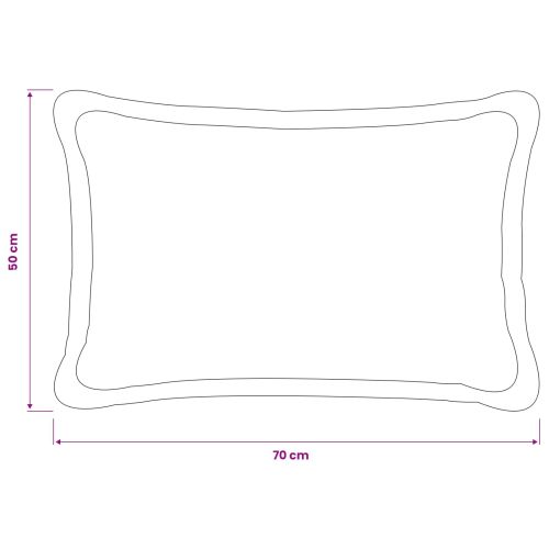 Калъфка за възглавница 6 pcs HOUTEN Тъмнозелено 50 x 70 cm