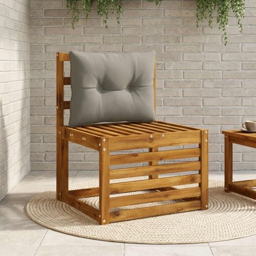 Възглавница за гръб PUTTEN 100% полиестер Сиво 60 x 40 x 10 cm
