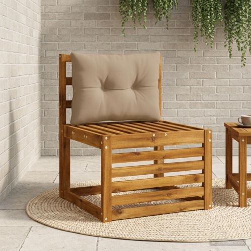 Възглавница за гръб PUTTEN 100% полиестер Таупе 50 x 40 x 10 cm
