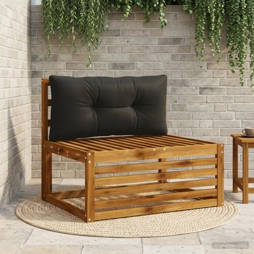 Възглавница за гръб PUTTEN 100% полиестер Черно 80 x 40 x 10 cm