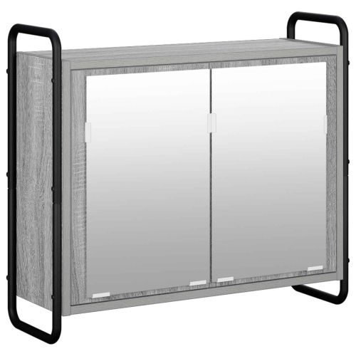 Окачен банен шкаф Сив Сонома 64 x 20 x 56,5 см