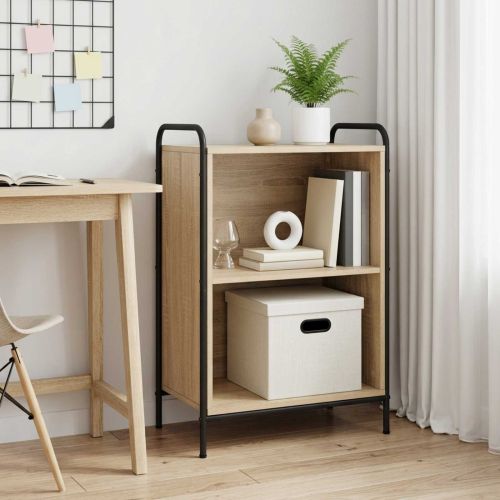 Шкаф за книги 55,5 x 33 x 174 см Инженерна дървесина Дъб сонома