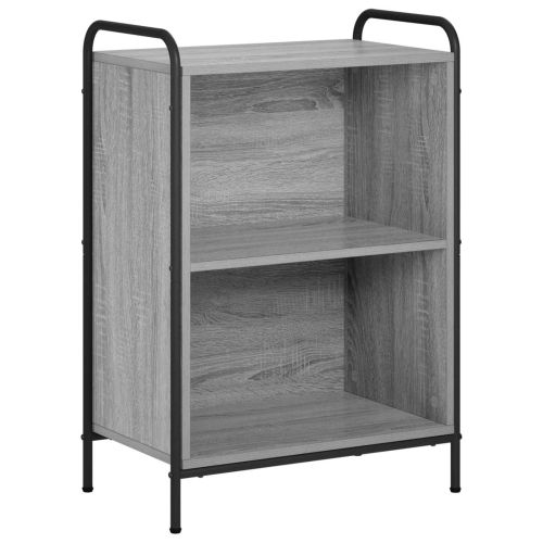 Шкаф за книги 55,5 x 33 x 174 см Инженерна дървесина Сив Сонома