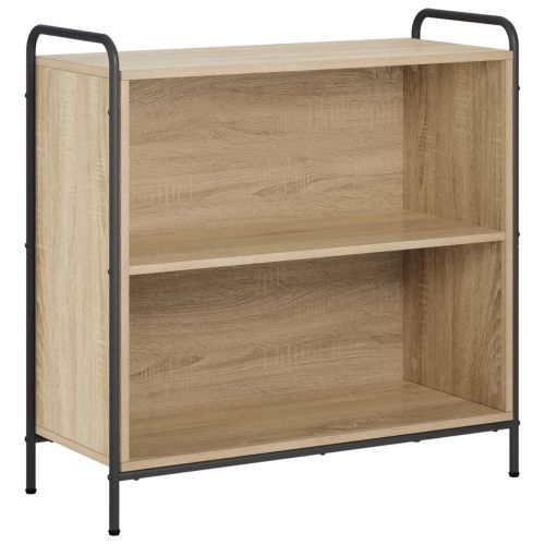Шкаф за книги 80 x 33 x 80 см Инженерна дървесина Дъб сонома