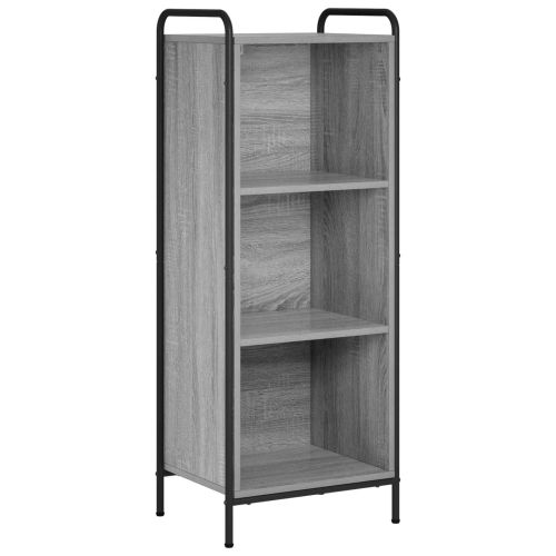 Шкаф за книги 55,5 x 33 x 174 см Инженерна дървесина Сив Сонома