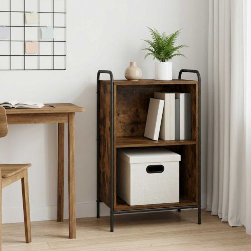Шкаф за книги 55,5 x 33 x 174 см Инженерна дървесина Опушен дъб