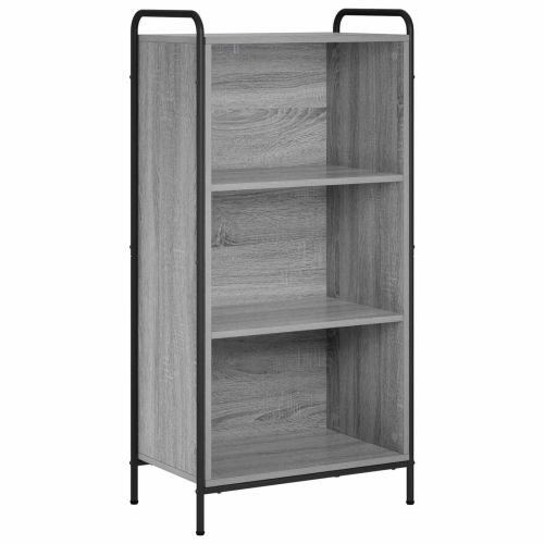 Шкаф за книги 55,5 x 33 x 174 см Инженерна дървесина Сив Сонома