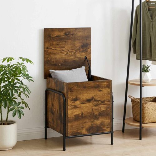 Кутия за съхранение Опушен дъб 80 x 40 x 49,5 см