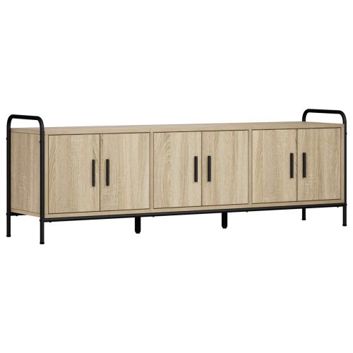 ТВ шкаф 146 x 33 x 50 см Дъб сонома Инженерна дървесина