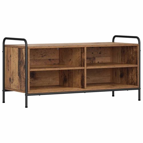 ТВ шкаф 140 x 39,5 x 50 см Старо дърво Инженерна дървесина