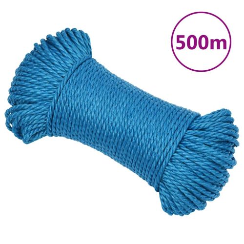 Работно въже синьо 3 мм 500 м полипропилен